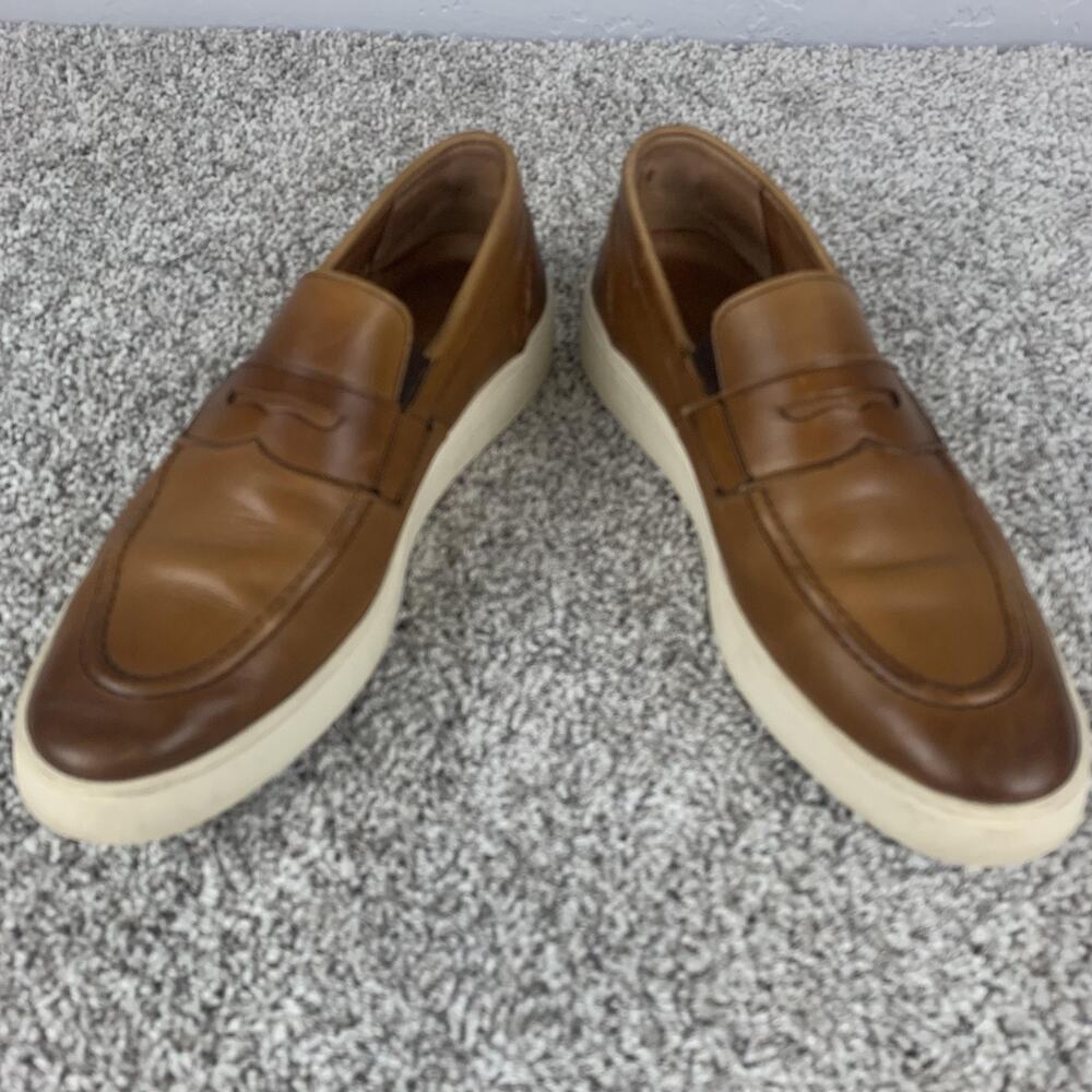 Allen Edmonds Randolph Mens Size 9.5 Brown Leather Penny Loafers Slip On Casual